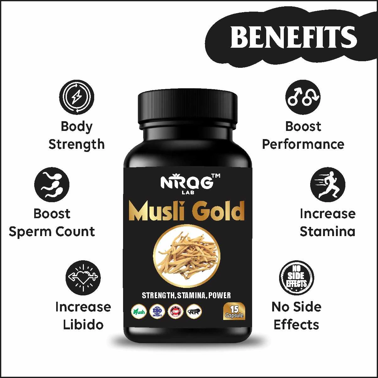 Nirog Lab Musli Gold Capsule – Ayurvedic Men's Wellness & Vitality Support