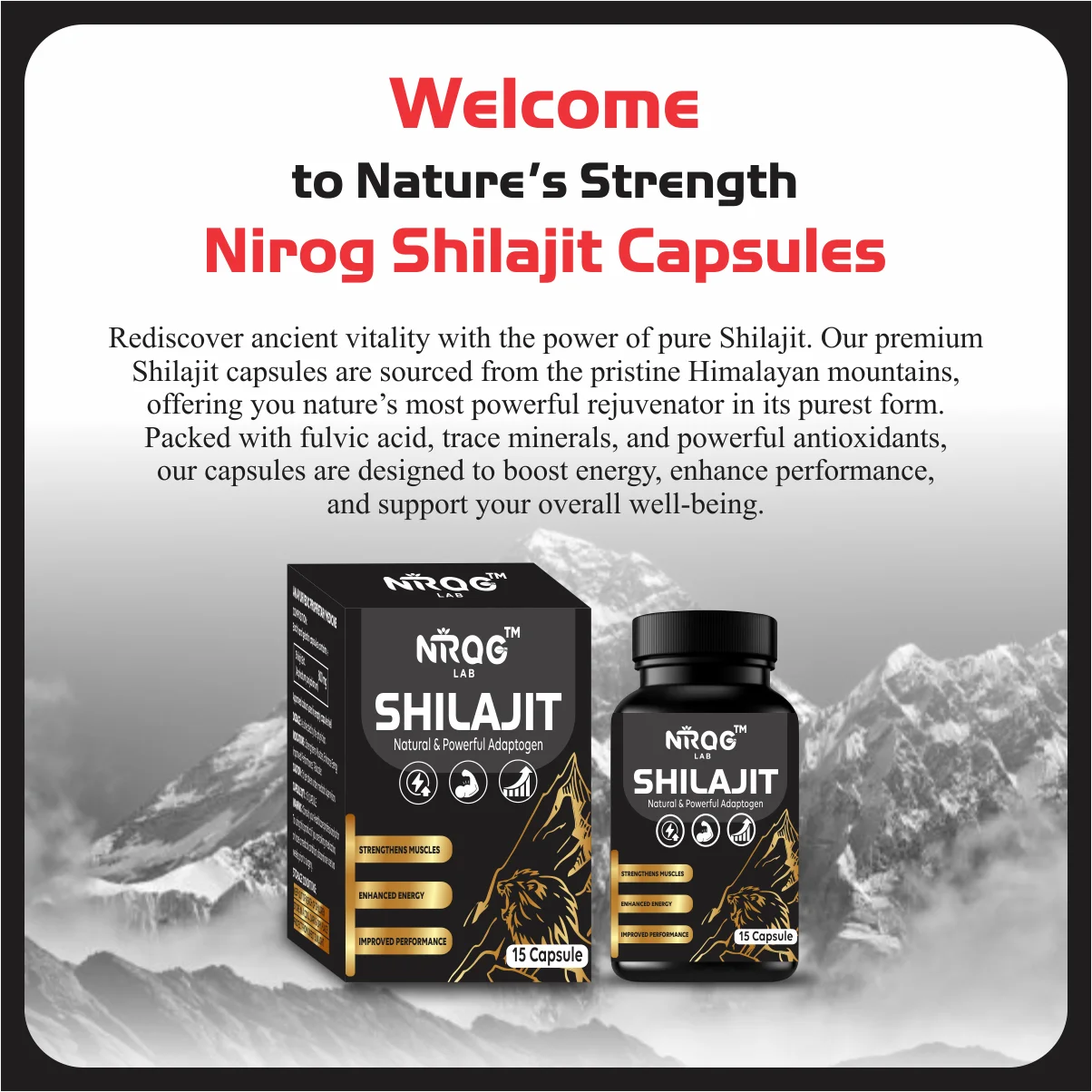 Nirog Lab Shilajit Capsule – Men's Vitality, Energy & Wellness Support — image 5