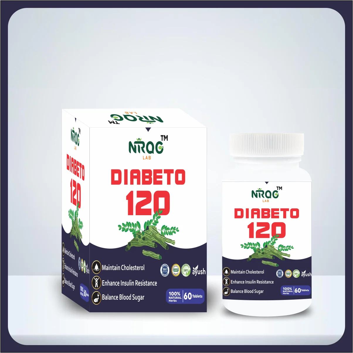 Nirog Lab Diabeto 120 Tablets – Natural Blood Sugar Support