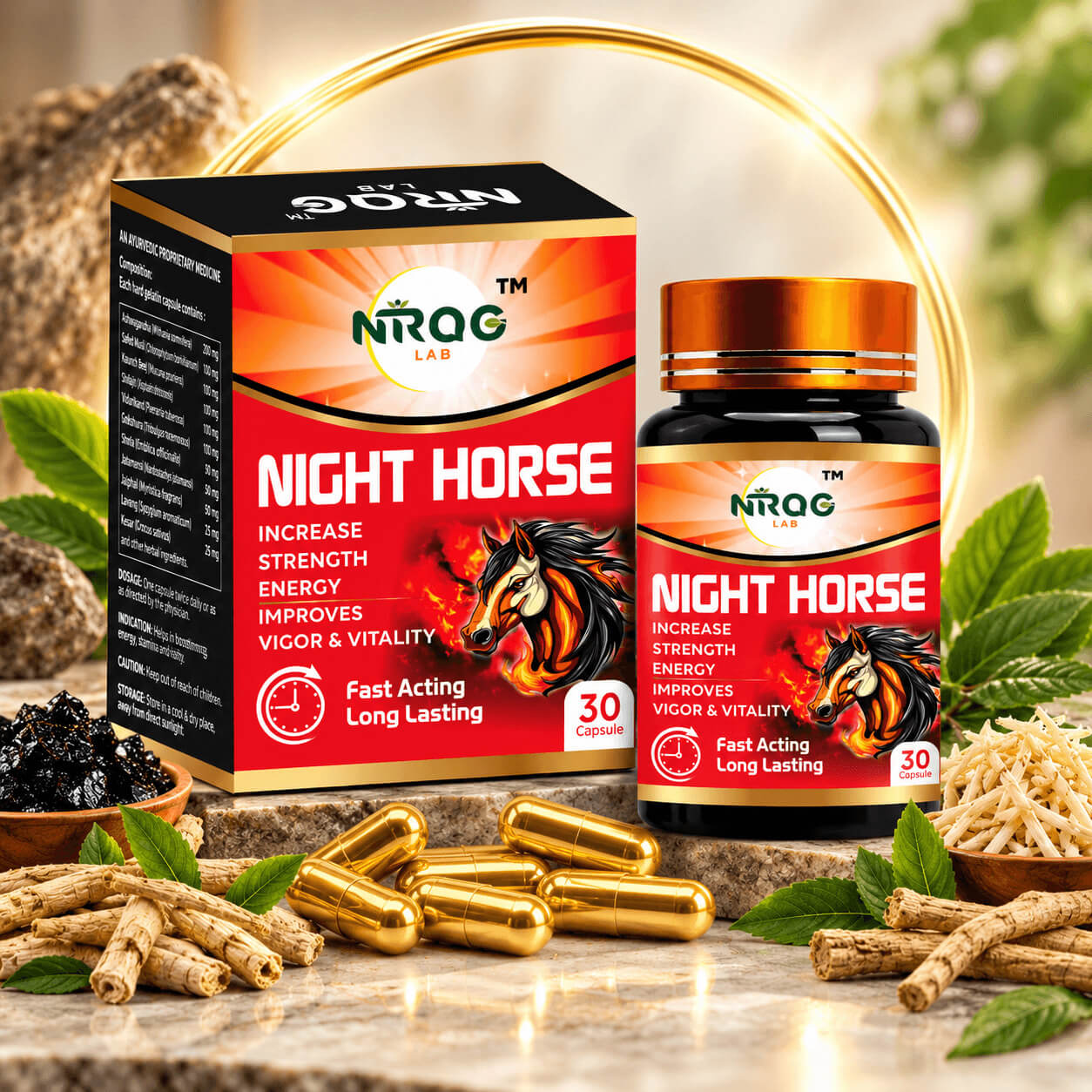 Nirog Lab Night Horse Capsule – 16+ Ayurvedic Ingredients
