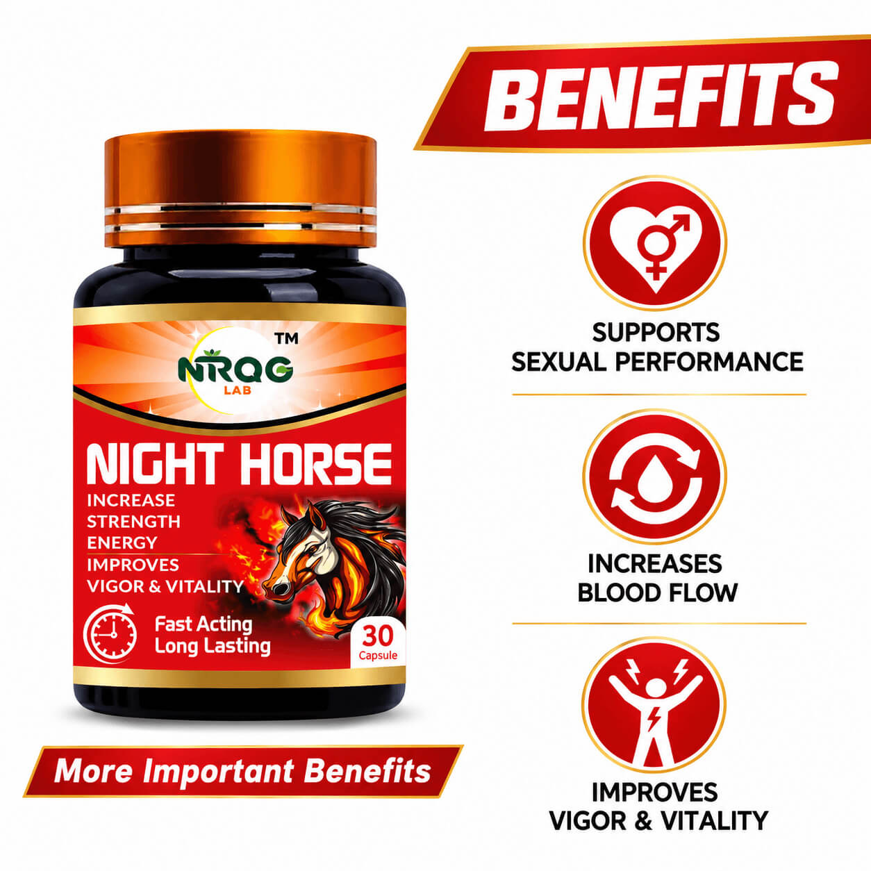 Nirog Lab Night Horse Capsule – 16+ Ayurvedic Ingredients — image 3